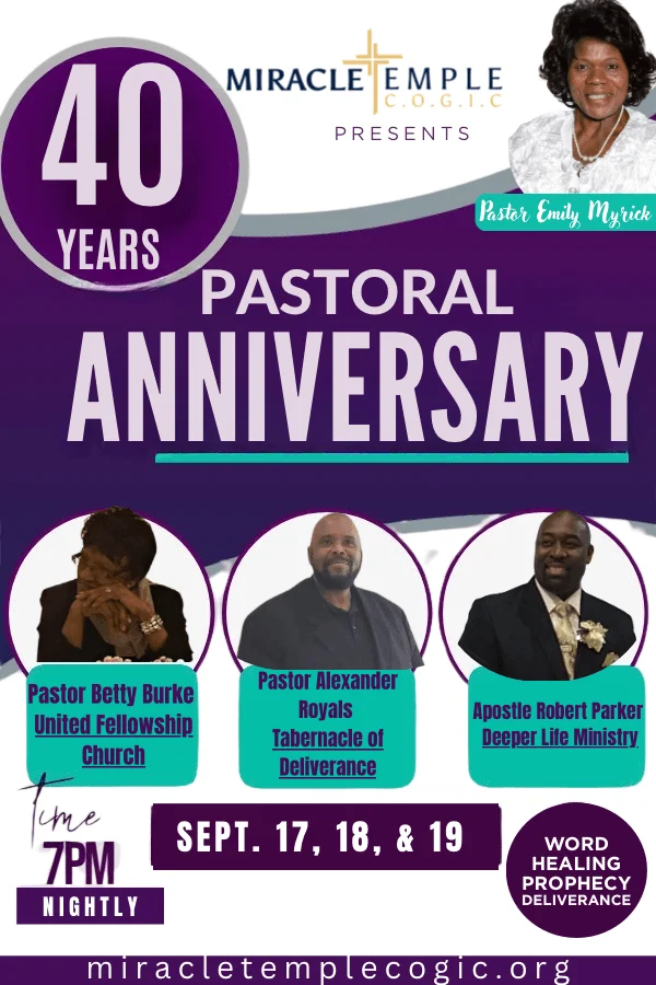 40 Years Pastoral Anniversary Celebration 2025
